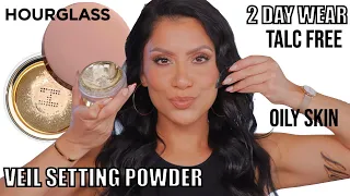 FINALLY TRYING HOURGLASS VEIL TRANSLUCENT SETTING POWDER *oily skin* | MagdalineJanet