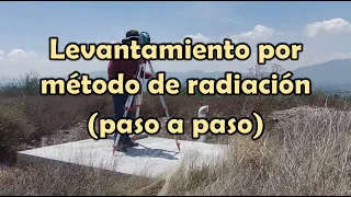 [Topografía] Levantamiento por método de radiación (paso a paso)