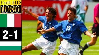 Italy 2-1 Bulgaria world cup 1994 | Full highlight | 1080p HD - Roberto Baggio