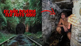 Explorando TÚNEIS ABANDONADOS em busca do ESCORREGADOR NATURAL