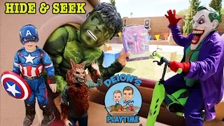 Hide & Seek fun | Don't open the wrong box game | Deion's playtime Skits