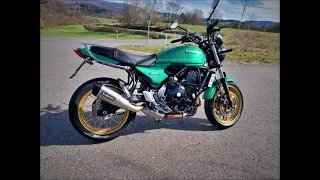 Kawasaki Z650RS mit Akrapovic (Demo Video)