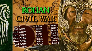 Rohan VS 7 Hard Army | Rohan Civil War | LotR: Battle for Middle Earth
