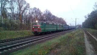 "2 години запізнення" ВЛ80т-1276 тяне ЧС4-192 зі швидким №122 Миколаїв-Київ