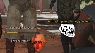 Geralt Menel sprzedaje Ciri na Bazarku żeby mieć na Chłodną Żytnią