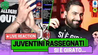 JUVENTUS MILAN 0-1 LIVE REACTION | "PEGGIO DI DEL NERI!!!" | TIFOSIAMO