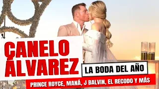 JBalvin, Prince Royce, Maná, El Recodo y más, en la boda del Canelo