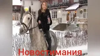 Шальная императрица Поклонская на коне изволила-поздравить россиян С Новым Годом