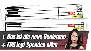 Das ist die neue Regierung ++ FPÖ legt offizielle Spenden offen | krone.at NEWS