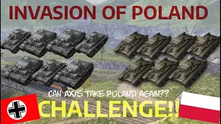 INVASION OF POLAND - CHALLENGE!! (Can Germany Take Poland again?) | WOT BLITZ