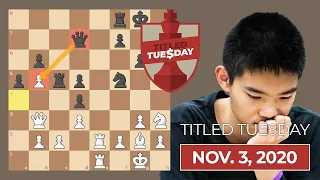 Young Stars Xiong and Firouzja Battle in Titled Tuesday!
