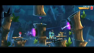 pasándome el nivel 1 del pánico del rey cerdo en angry birds 2