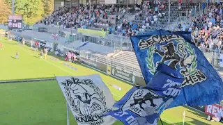 SV Sandhausen gg. TSV 1860 München 3:0 (2:0), 26.08.2023, Party zum Ende "Oh Sechzig München"