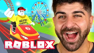 Έγινε ΧΑΜΟΣ στο LUNA PARK που έφτιαξα! | ROBLOX Theme Park Tycoon