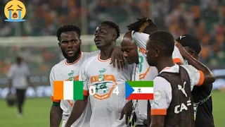 CAN 2024 Côte d'Ivoire vs Guinée Équatoriale, Résumé et quelques réactions de supporters