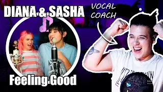 DIANA ANKUDINOVA & SASHA KAPUSTINA "Feeling Good" | Vocal Coach ARGENTINO | Reacción | Ema Arias