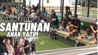 Mancing Bareng  Dan Santunan Anak Yatim di Pmc Saung Ngendon