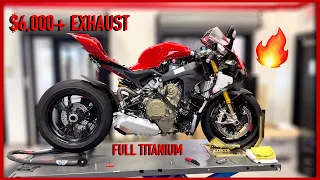 2023 DUCATI PANIGALE V4S $6,000+ FULL TITANIUM EXHAUST INSTALLATION!