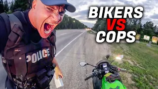 ANGRY COP CONFRONTS BIKER  | POLICE vs MOTORCYCLE 2024