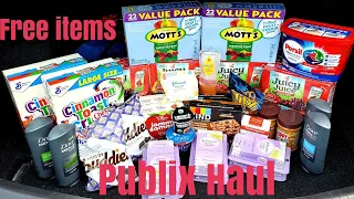 Publix Extreme Couponing Haul| Free items included