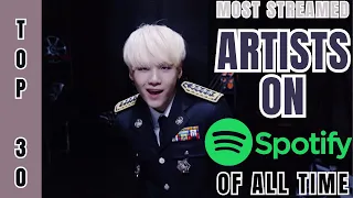 [TOP 30] MOST STREAMED KPOP ARTISTS ON SPOTIFY OF ALL TIME | JUNE 2023