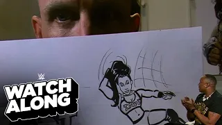 Dexter Lumis shows off his drawing of Indi Hartwell: NXT TakeOver: Stand & Deliver Watch Along