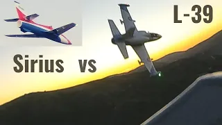 RC Jet Head Tracking FPV Dogfight: Xfly Sirius vs Freewing L-39