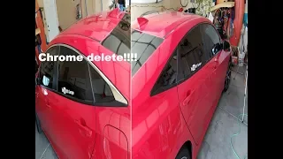 2017 Civic SI window chrome delete!