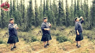 A day of falling trees in Alaska wearing a kilt #seaninalaska #kilt