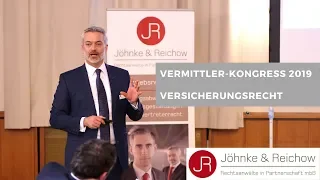 Rechtsprechung zum Versicherungsrecht: Rechtsanwalt Jöhnke referiert beim Vermittler Kongress 2019