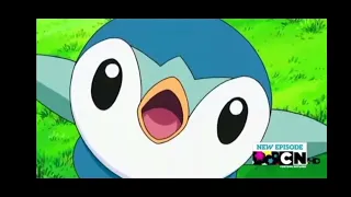 Piplup gets hit by Draco Meteor while using Whirlpool
