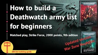 How to build a Deathwatch 2k army list for beginners – updated version for War Zone Nephilim