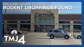 Grocery store closes after an inspector finds rodent dropping and live roaches