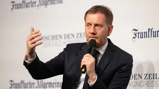 Kretschmer auf F.A.Z.-Kongress: Niemals mit der AfD – aber lieber ohne „Brandmauer“