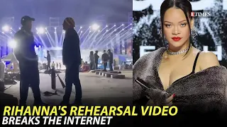 Rihanna rehearses 'Diamonds' for Anant Ambani's pre-wedding bash; video goes viral | अनंत अंबानी