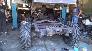 Илон Маск отдыхает-Лянча 6х6.Устройство,развесовка,первый запуск off-road 4x4