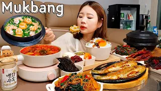 Sub)Real Mukbang- Abalone Shrimp Pot Rice 🦪🍚 Luxurious Korean Home-Cooked Meal 🍱 ASMR KOREAN FOOD