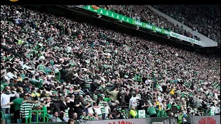 BEST CELTIC FAN HUDDLE AT PARADISE (CELTIC V RANGERS) !!! 3-2 ￼STADIUM  SHAKING !!!