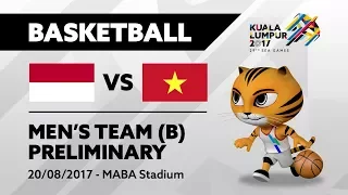 KL2017 29th SEA Games | Men's Basketball - INA 🇮🇩 vs VIE 🇻🇳