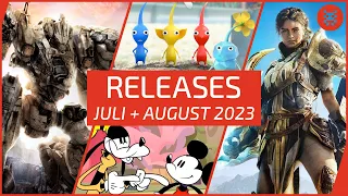 Neue SPIELE im JULI & AUGUST 2023 für PS5, PS4, Xbox Series X, Xbox One, Nintendo Switch & PC