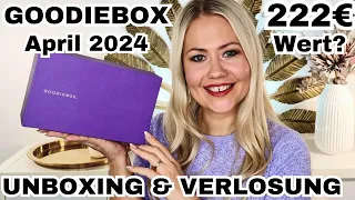 OMG 222€ Wert! GOODIEBOX Welcome  Box April 2024 | Unboxing & Verlosung