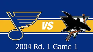 Highlights: Blues at Sharks: 2004 Game 1 West Quarterfinals