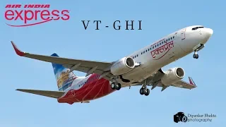 Air India Express Boeing 737-800 VT-GHI landing+take off @ PAE Everett