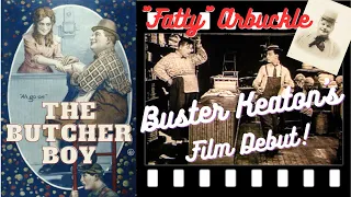 The Butcher Boy (1917) Roscoe "Fatty" Arbuckle and Buster Keaton Full Silent Comedy Movie