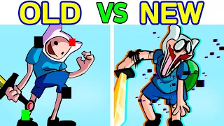 Friday Night Funkin' PIBBY Finn No Hero OLD vs NEW (Come and Learning with Pibby) (FNF Mod Hard)