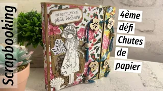 Tuto scrapbooking, 4ème défi chutes de papier, un bloc notes fait maison