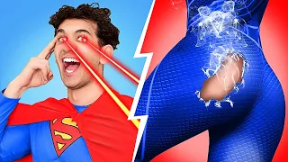 SUPERMAN branché est amoureux de SPIDERGIRL naze - MÉCHANT VS GENTIL | Comédie par LaLa L'R Games