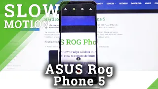 Record in Slow Motion – ASUS ROG Phone 5 and Camera Managing