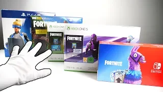 The Ultimate FORTNITE Consoles Unboxing (PS4 Pro, Xbox One, Nintendo Switch)