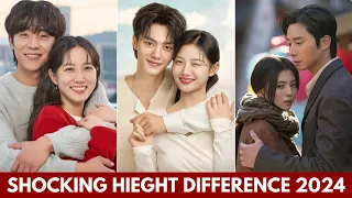 KDRAMA COUPLES WITH OPEN MOUTH HEIGHT DIFFERENCE 2024 | HANDSOME KOREAN ACTORS